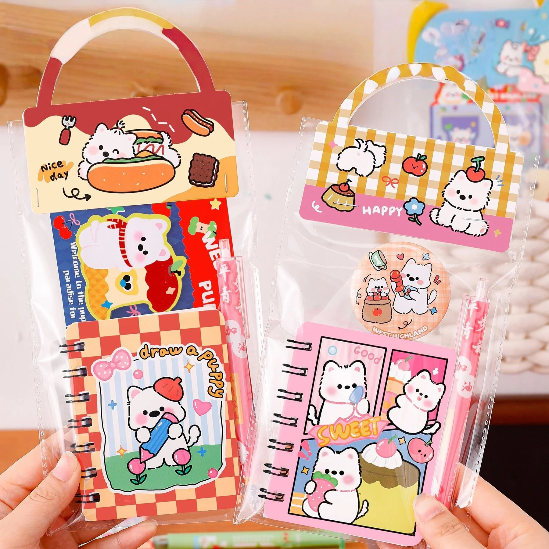 West Highland White Terrier set de papelería escolar para niños