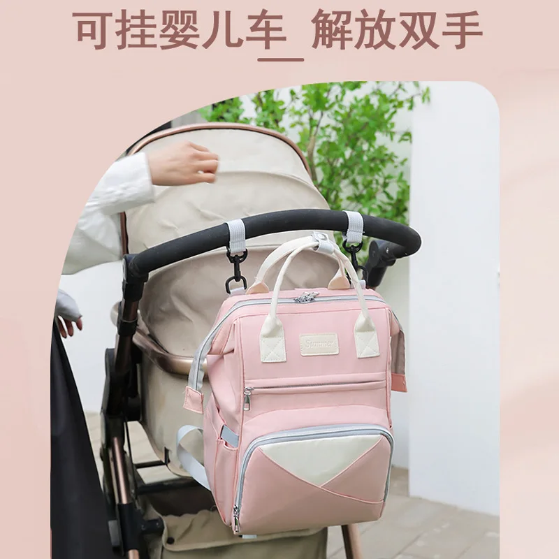 Bolsa de pañales impermeable multifuncional gran capacidad