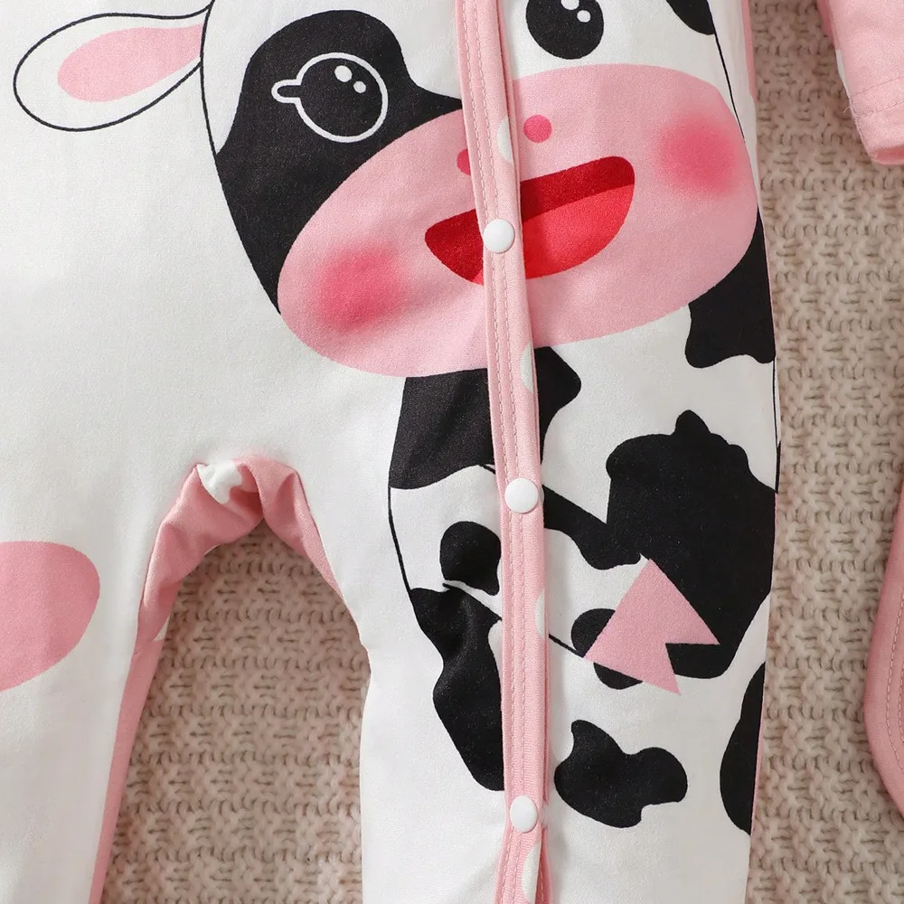 Conjunto pelele niña recién nacida con estampado de dibujos - imagen 5