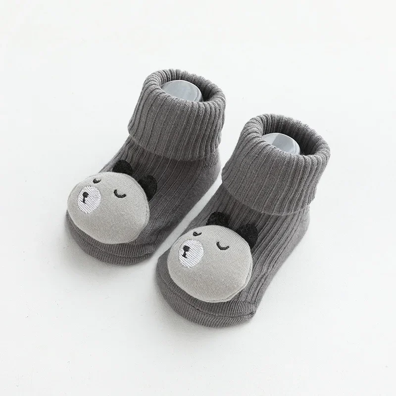 Calcetines antideslizantes algodón con animales para bebé - imagen 5