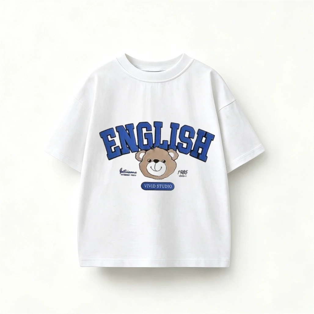Camiseta bebé manga corta verano estampado osito dibujos animados - imagen 3