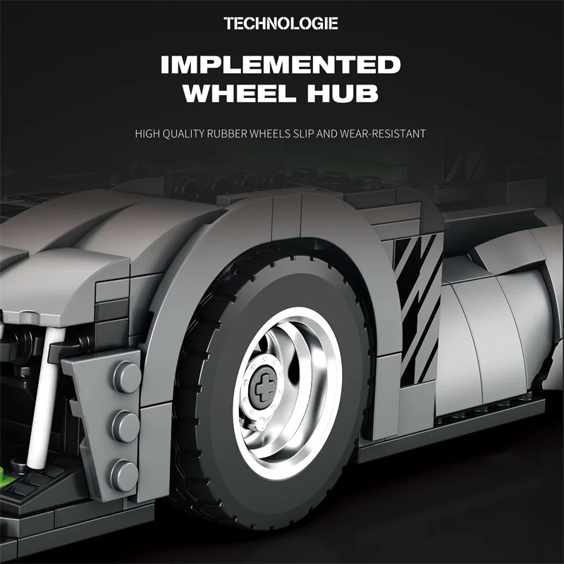 Bloques de construcción coche deportivo de carreras educativos - imagen 2