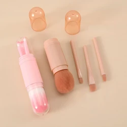 Brochas de maquillaje de viaje retráctiles para difuminar sombra