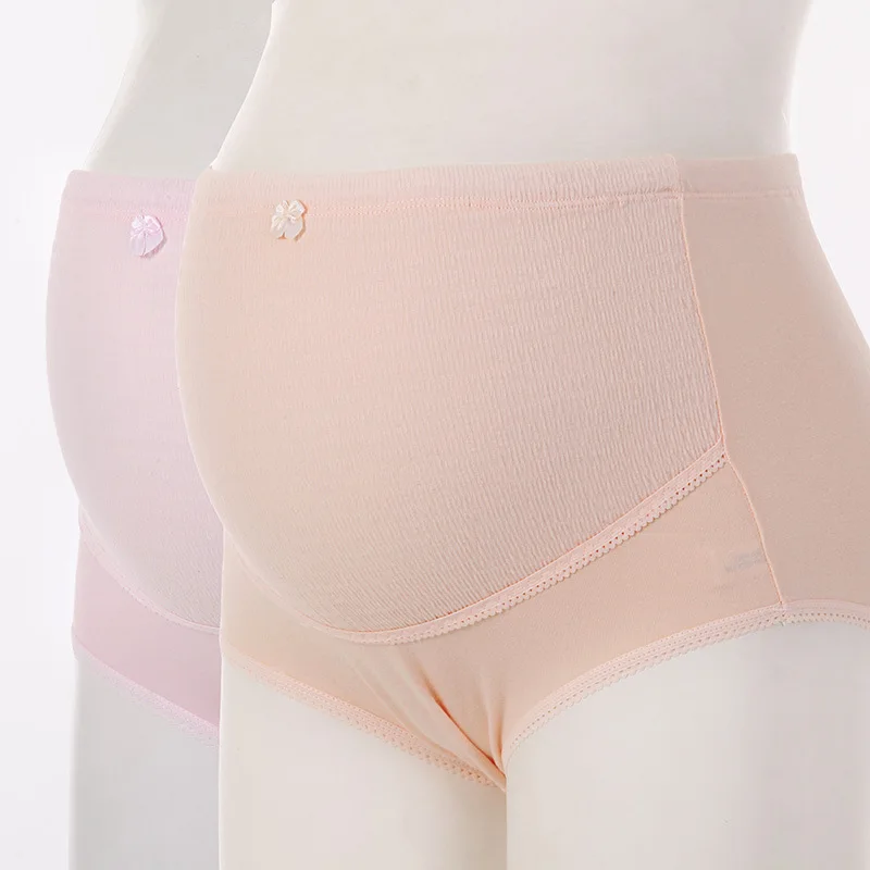 Bragas de embarazo cintura alta con soporte tejido transpirable - imagen 2