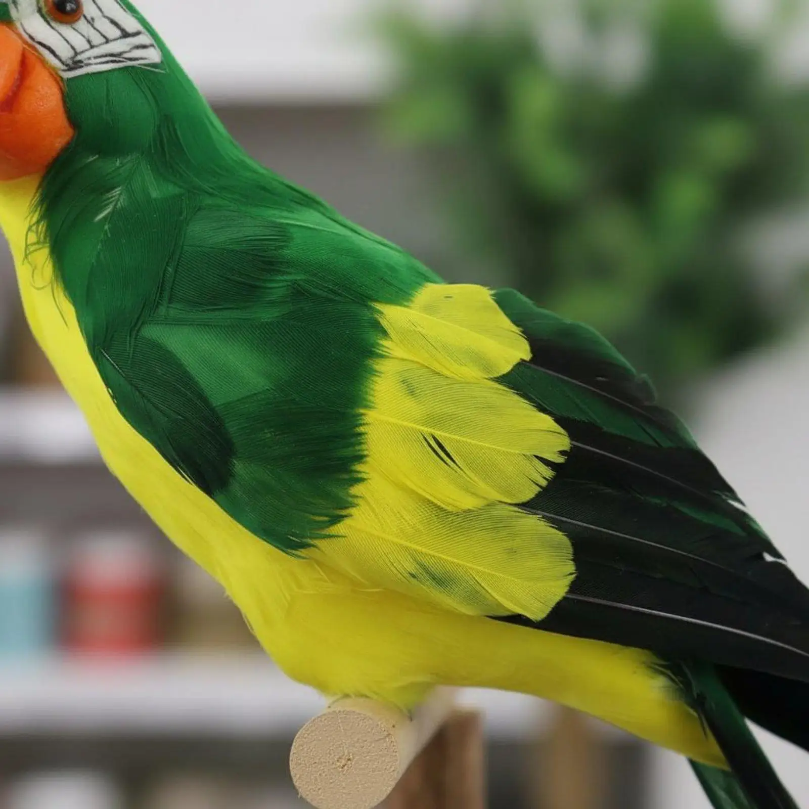 Figura decorativa de pájaro lista para colocar