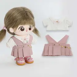 Ropa para muñecas: camiseta de uniforme escolar en miniatura