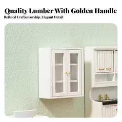 Armario de cocina en miniatura de pared con puertas abribles
