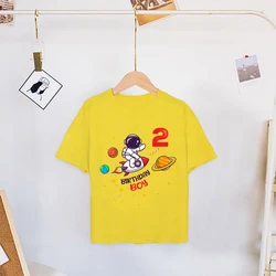 Camiseta astronauta para cumpleaños niño – Manga corta
