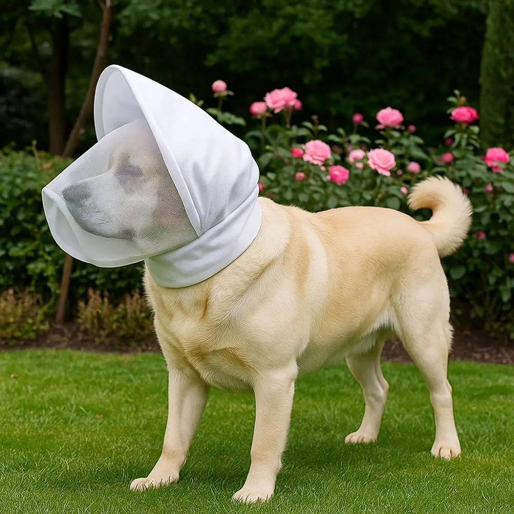 Protector de orejas para perros con malla transpirable, senderismo - imagen 2