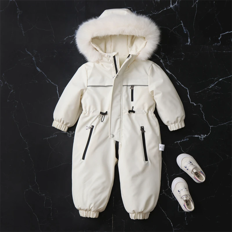 Mono de nieve invernal impermeable con capucha para bebé - imagen 2