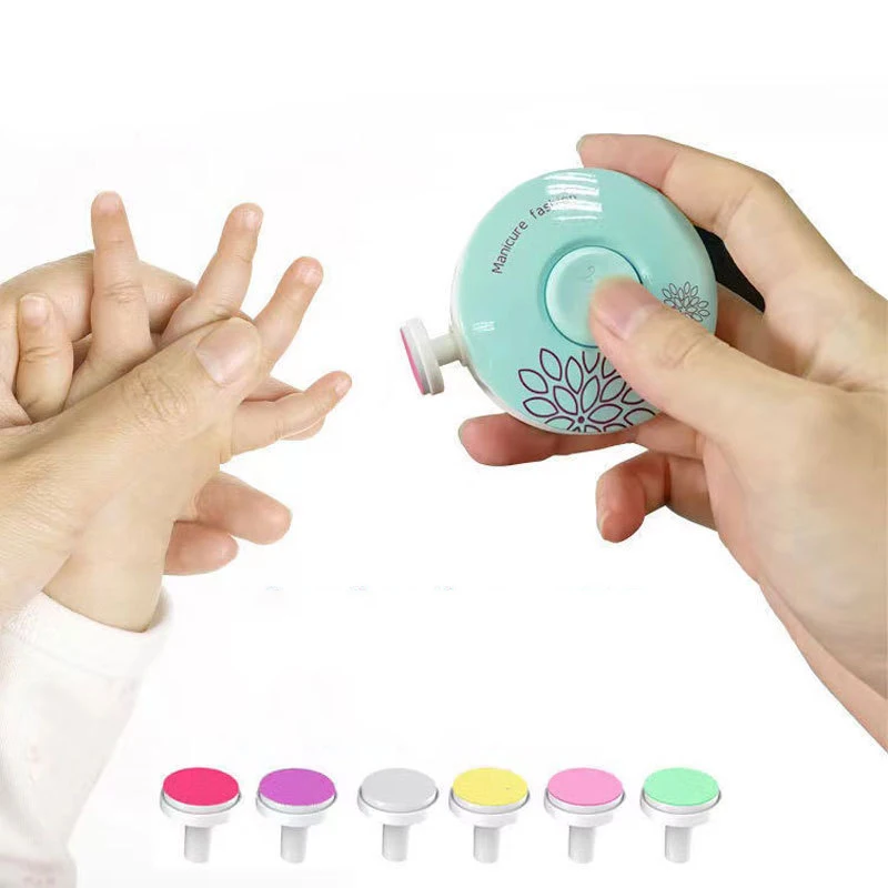 Set de manicura para bebés: cortaúñas eléctrico y lima suave - imagen 5