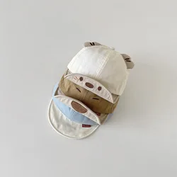 Gorra de béisbol bebé ajustable con orejas de oso dibujado