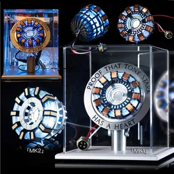 Figura de Iron Man con luz LED reactor de arco para niños