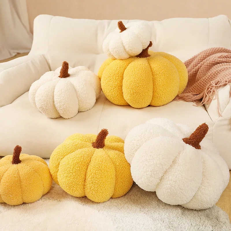 Peluche de calabaza suave para niños – Almohada decorativa Halloween - imagen 5