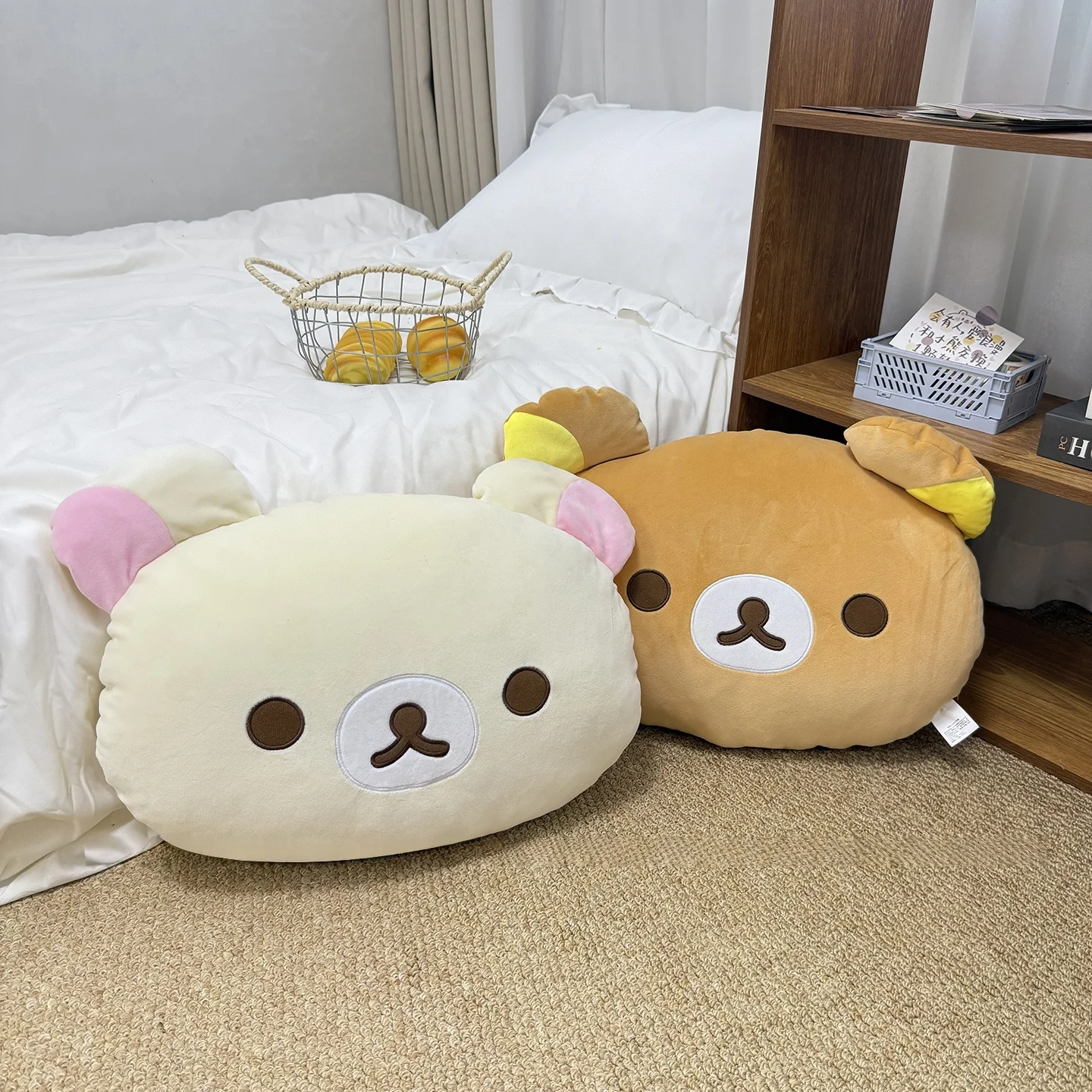 Almohada blanda con estética de Rilakkuma