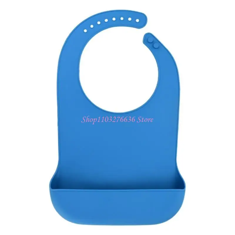 R6FD Babero impermeable desmontable para comidas con bolsillo - imagen 3