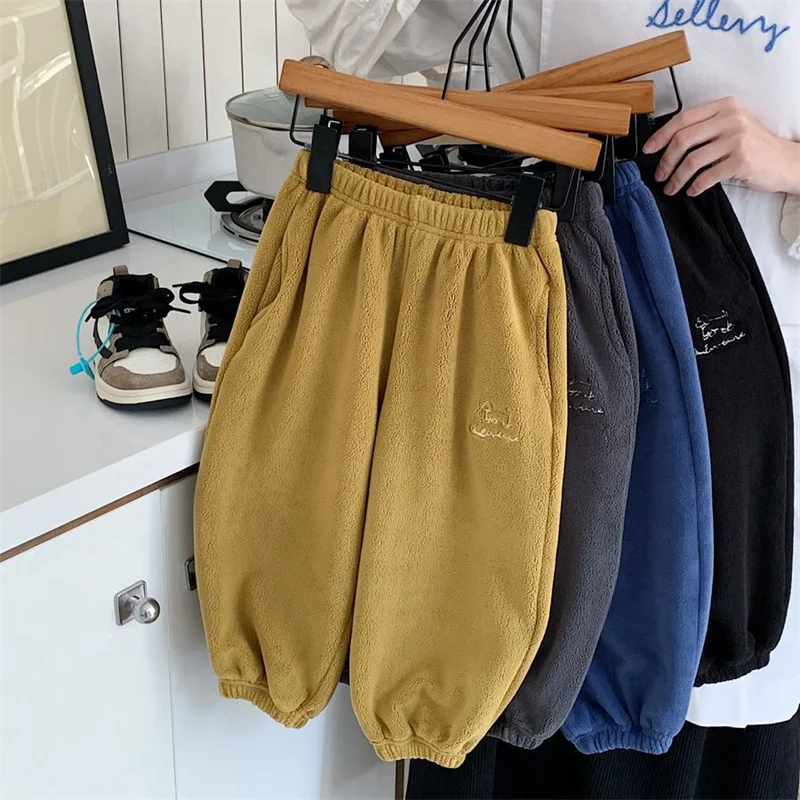 Pantalones de lana cálidos de invierno para bebé unisex – chándal - imagen 3