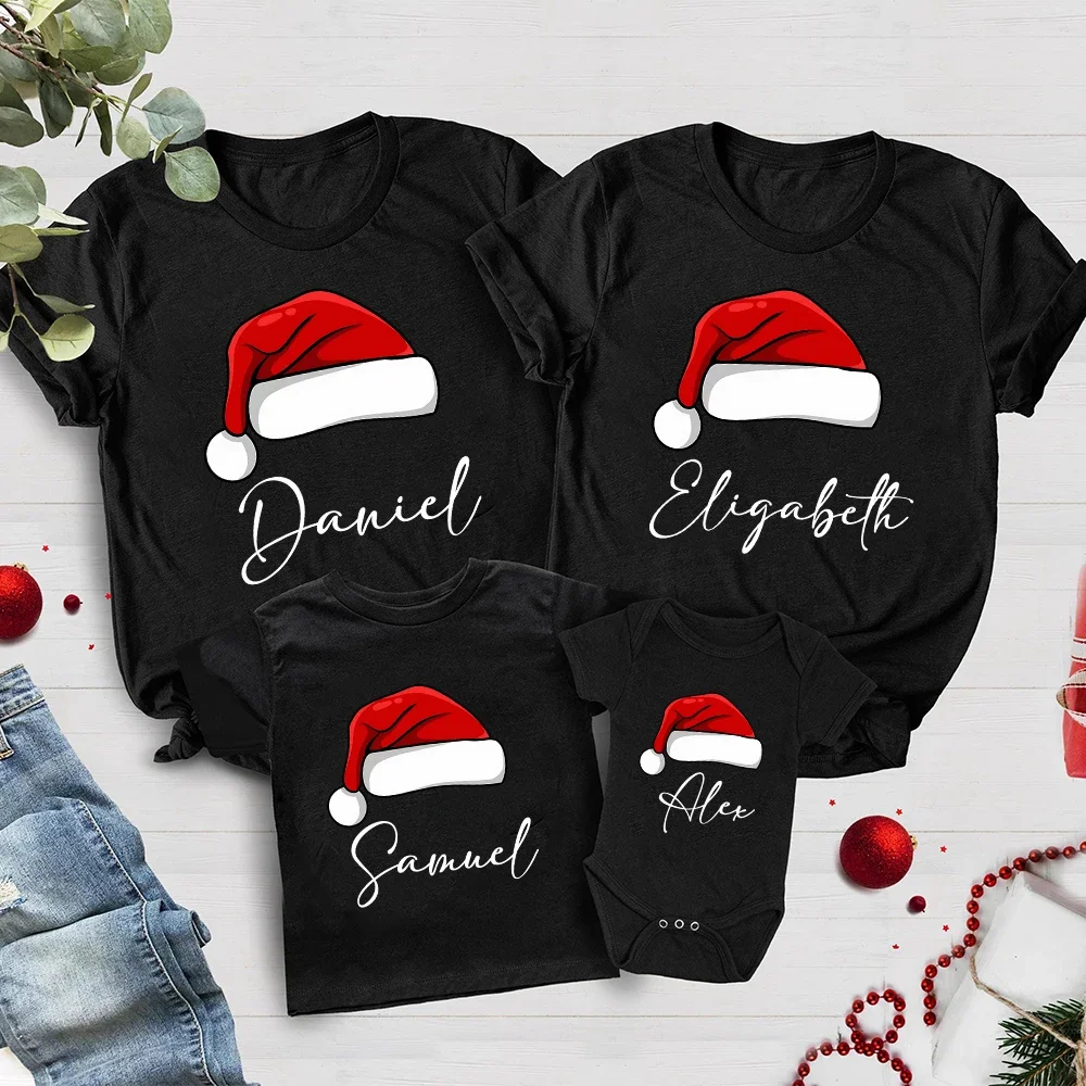 Camisetas navideñas familiares con nombre personalizado para Navidad - imagen 4