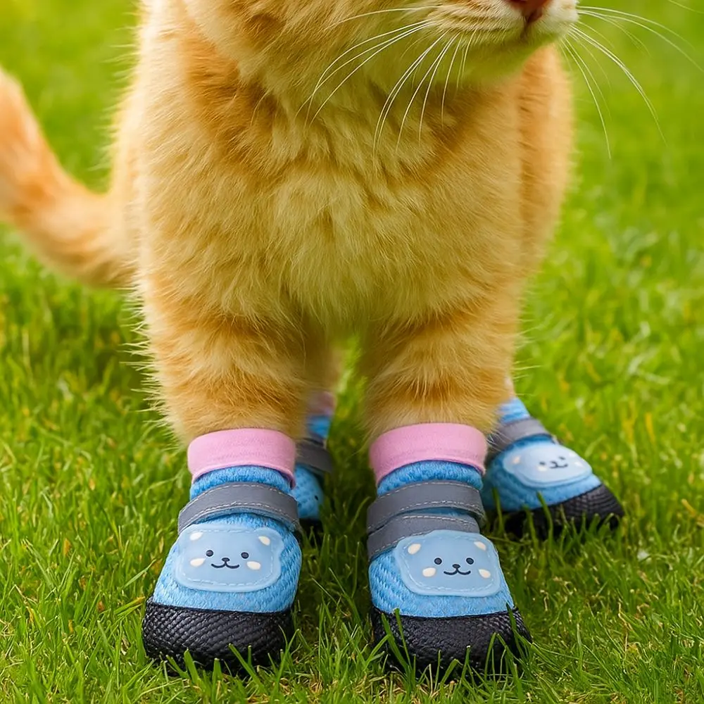 Zapatos para perro de malla transpirable reflectantes antideslizantes - imagen 4