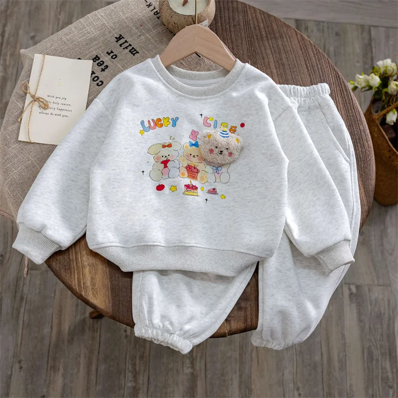 Conjunto deportivo de niña manga larga con cuello redondo - imagen 5
