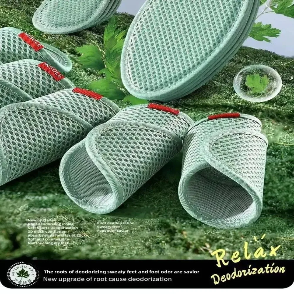 Plantillas antiolor carbón de bambú y algodón transpirable