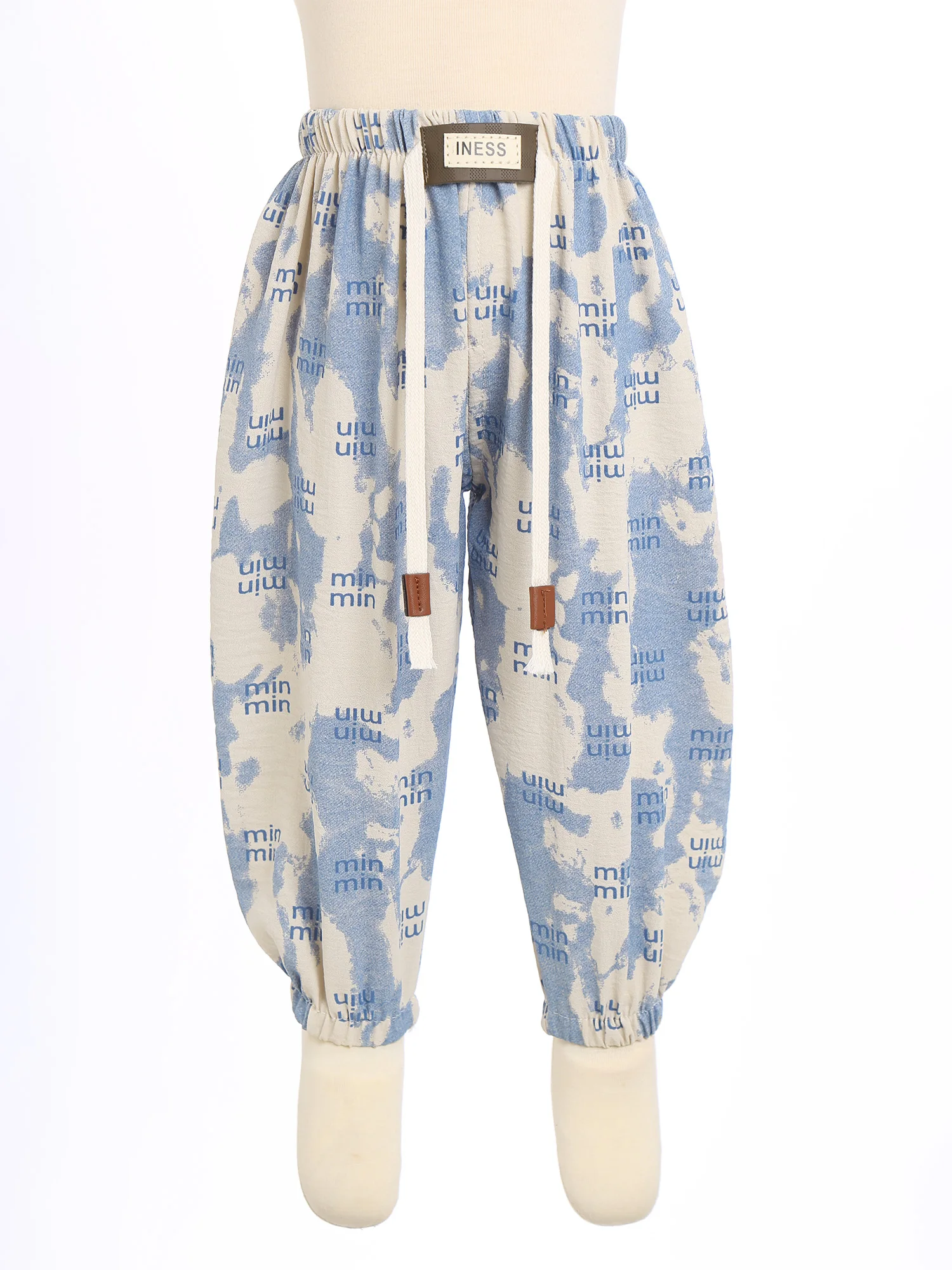 Pantalones jogger de verano para niñas con cintura elástica - imagen 3