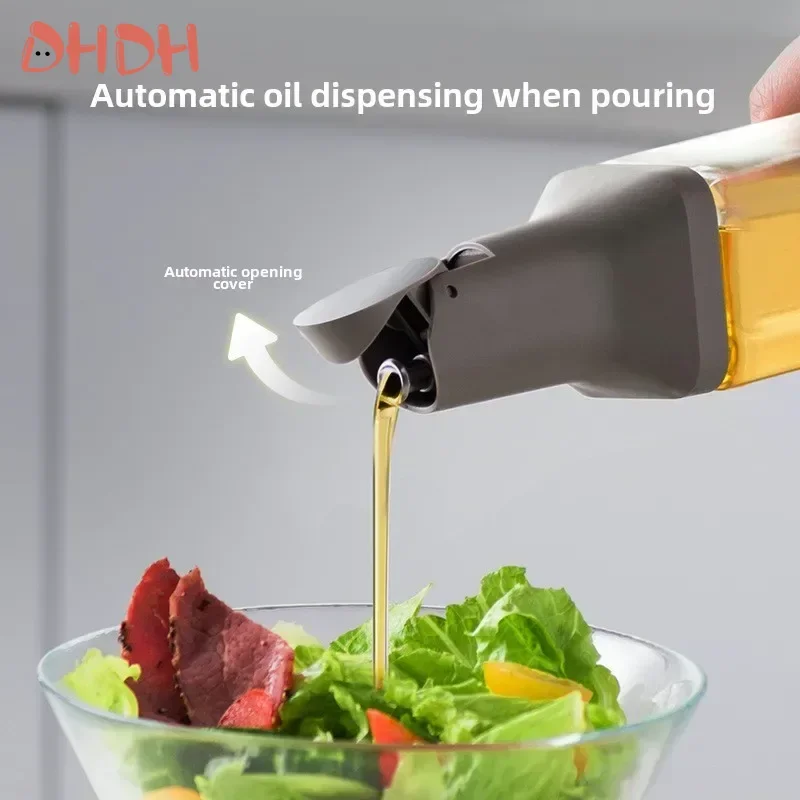 Botella de aceite de vidrio con vertido antigoteo para cocina - imagen 4