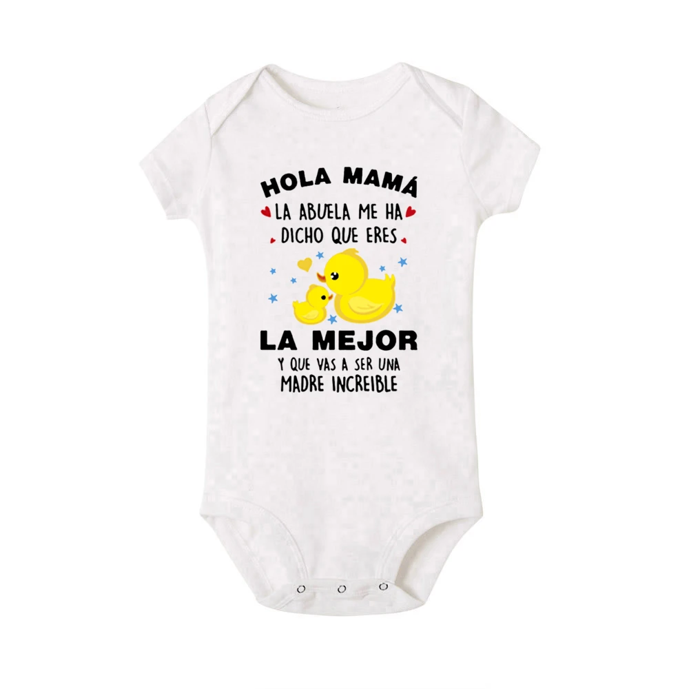 Mameluco mono para recién nacido con estampado infantil