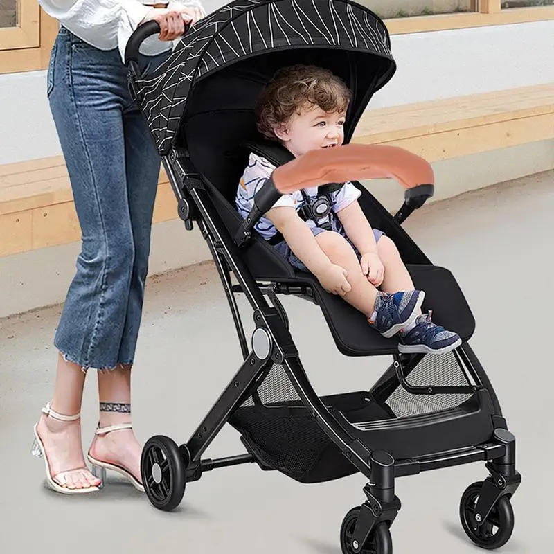 Protector de mango para cochecito de bebé, cuero PU antideslizante