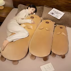 Almohada larga para dormir con relleno suave de capibara