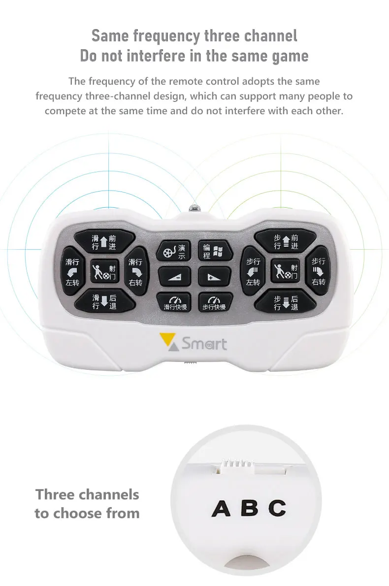 Los dos robots enfrentados en el campo de juego