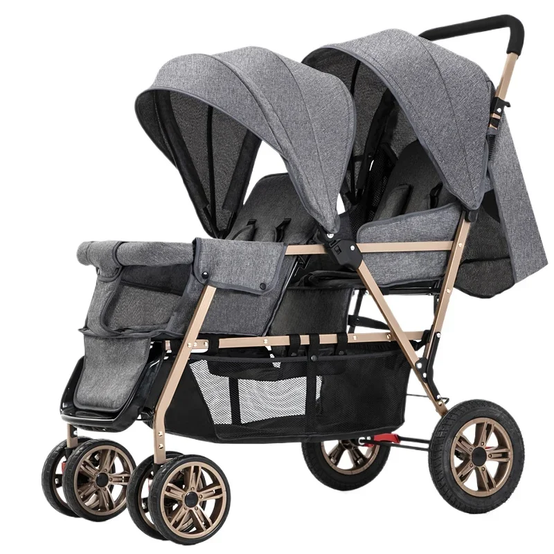 Twins cochecito gemelos plegable ligero para bebé