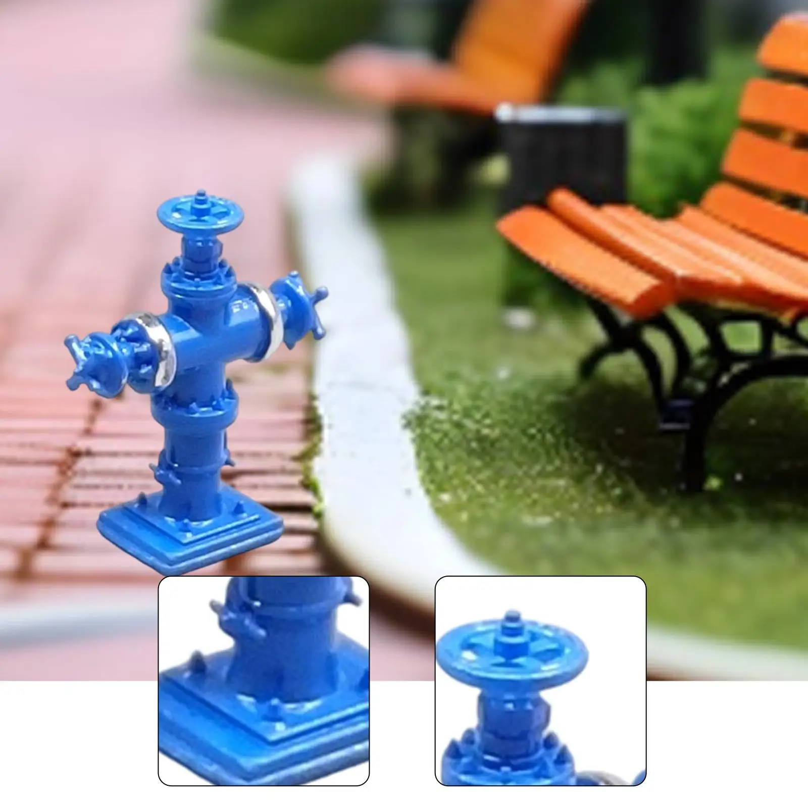 Figura hidrante de bomberos en miniatura para manualidades - imagen 5