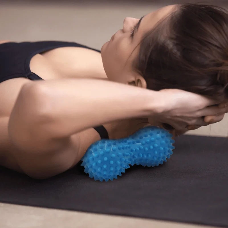 Bola de masaje profundo con forma cacahuete portátil para cuello - imagen 3