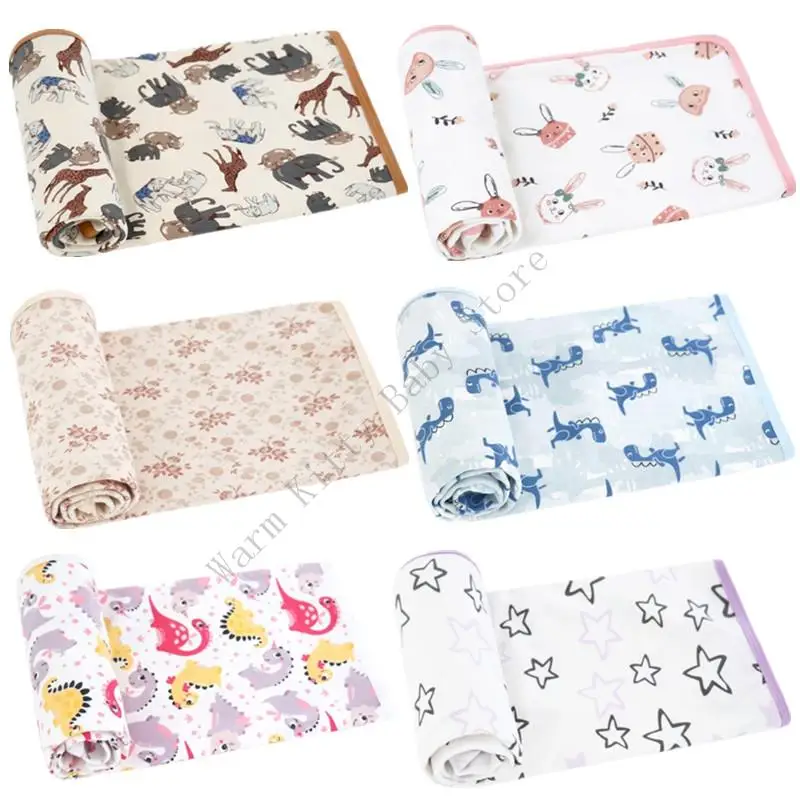 Manta de algodón con estampado para bebé en muselina suave
