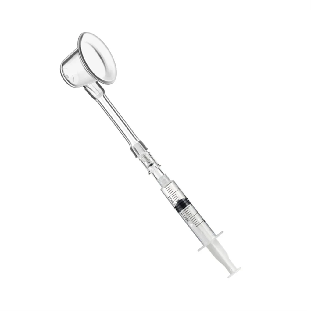 Extractor de pezones de silicona en posición de uso correcta