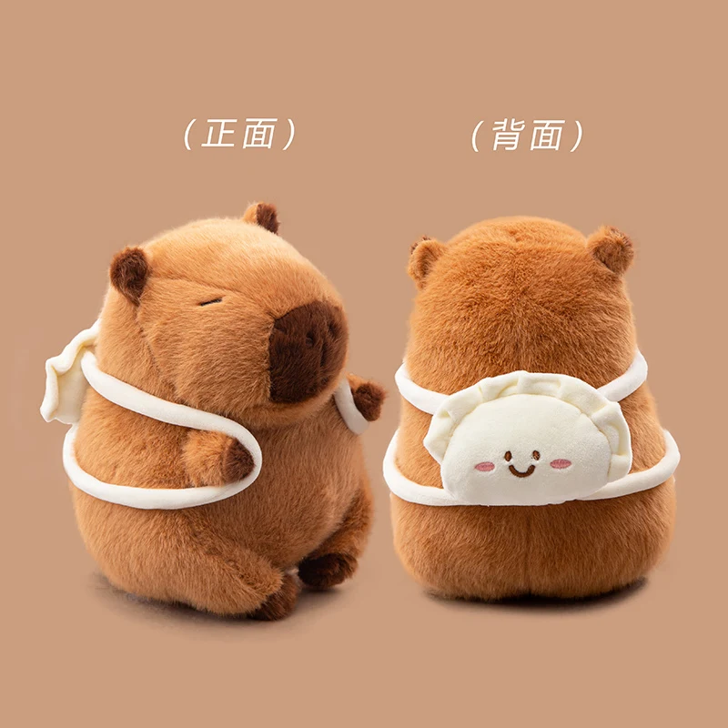Peluche capibara transformable con forma de croissant para regalo - imagen 4