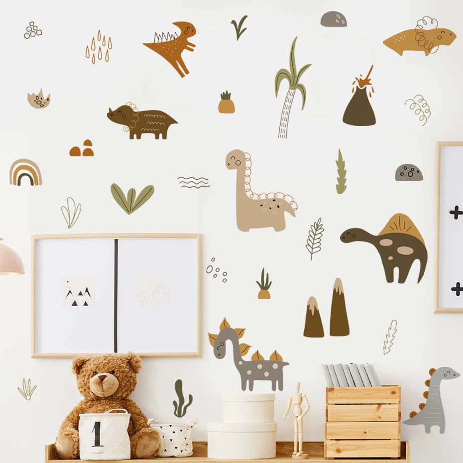 Gromurosaurus pegatinas pared dinosaurio bohemio vinilo acuarela - imagen 5