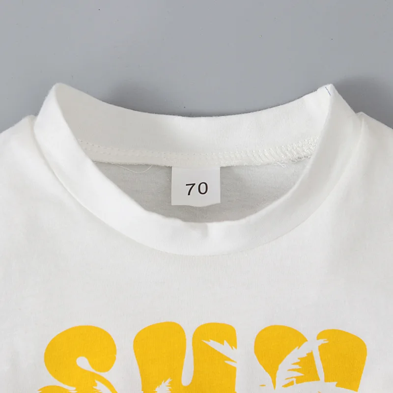 Conjunto bebé verano camiseta y pantalón corto algodón - imagen 5
