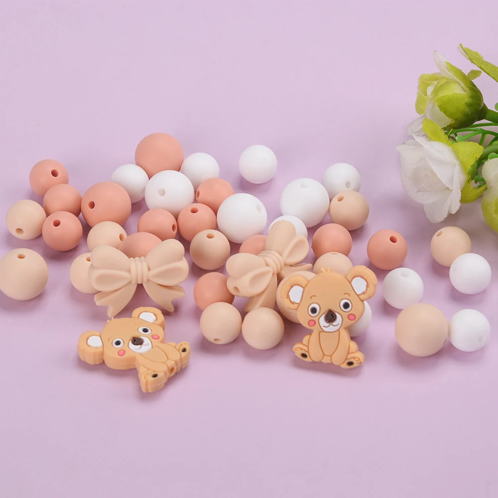 Cuentas koala de silicona para chaîne de chupete infantile - LOFCA - imagen 3