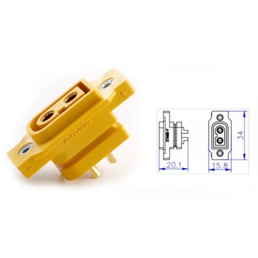 Conectores RC chapados en oro para batería, negros y amarillos - imagen 5