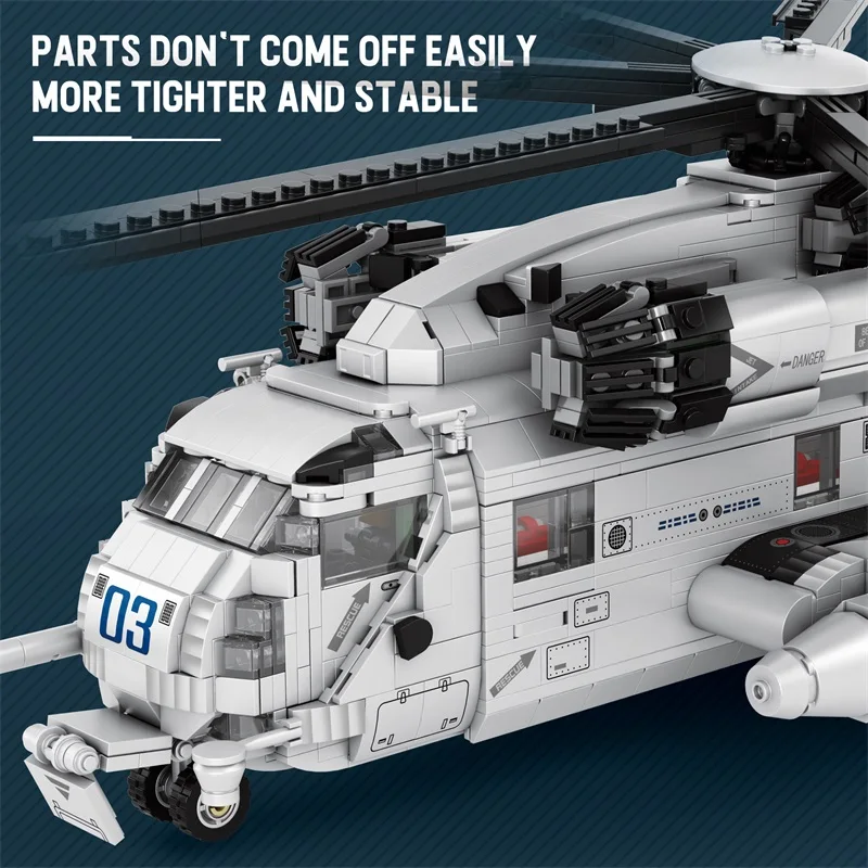 Helicóptero de construcción militar CH-53E – Juguete para niños - imagen 3