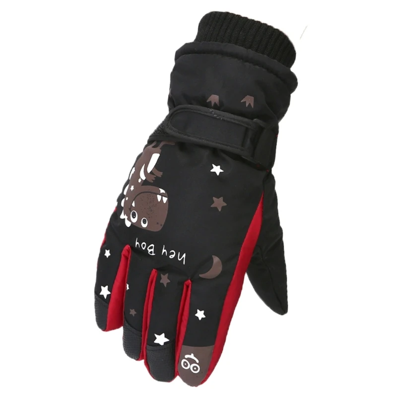 Guantes de esquí impermeables con forro polar grueso