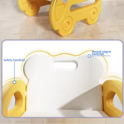 Silla infantil portátil con respaldo para preescolar