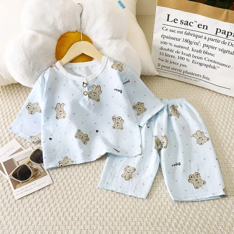 Conjunto de verano algodón para niños – Pijama manga media - imagen 4