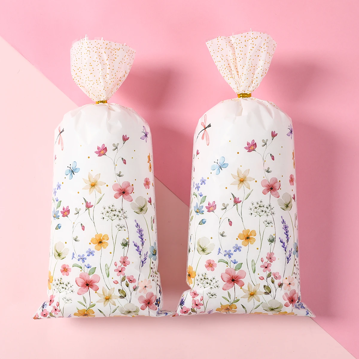 Bolsa de regalo floral para fiesta de nacimiento infantil - imagen 3