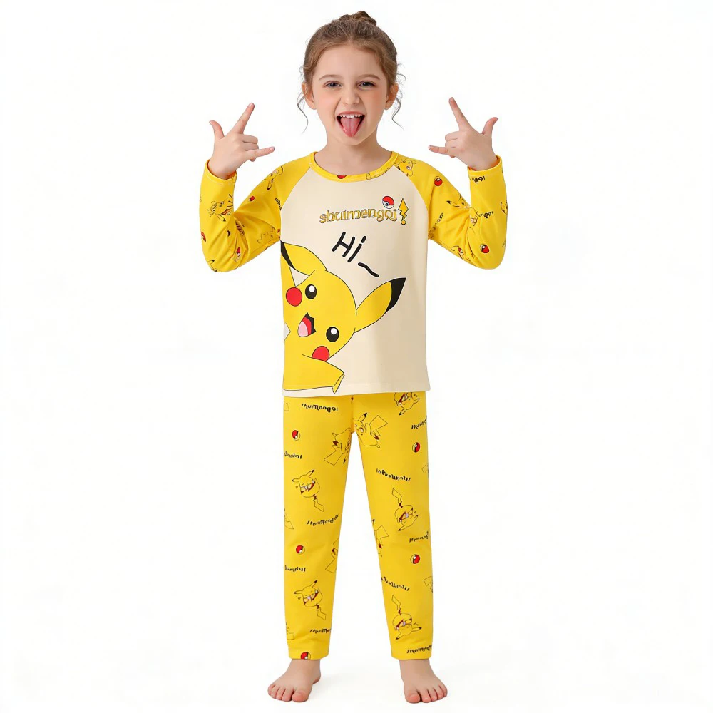Pijama manga larga infantil - detalle de tejido
