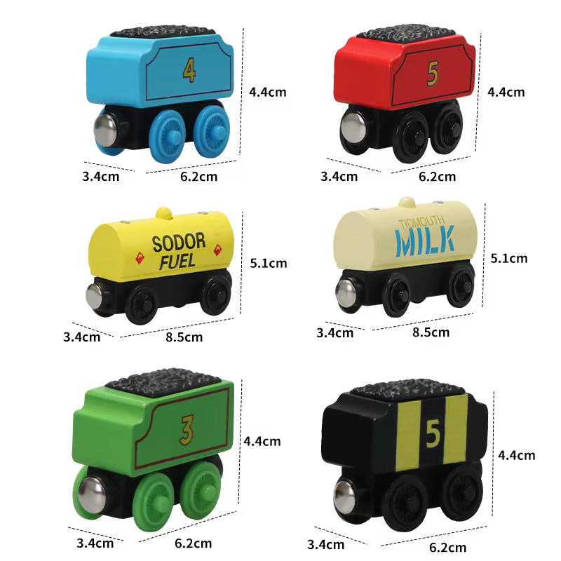 Tren de madera Thomas Molley Gold Diesel – Tren de riel para niños - imagen 4