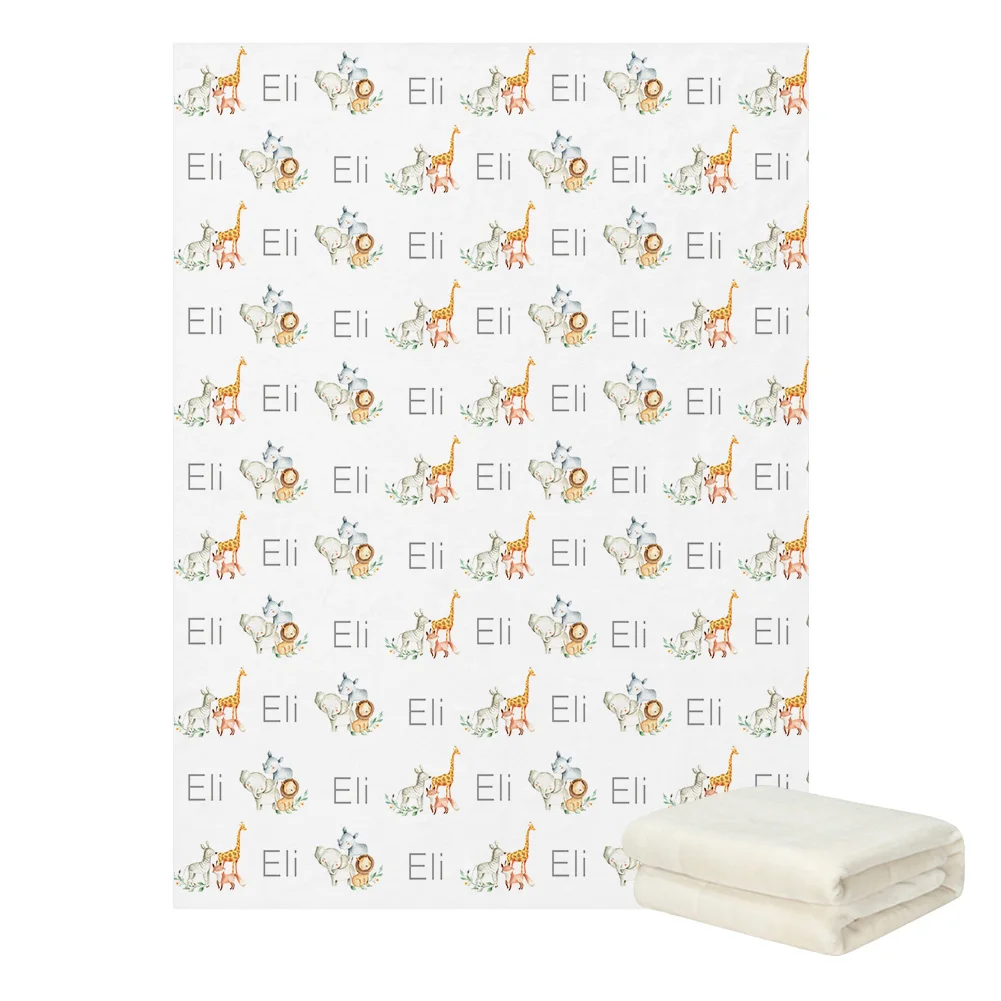 LVYZIHO juego ropa de cama para cuna con animales selva - imagen 5