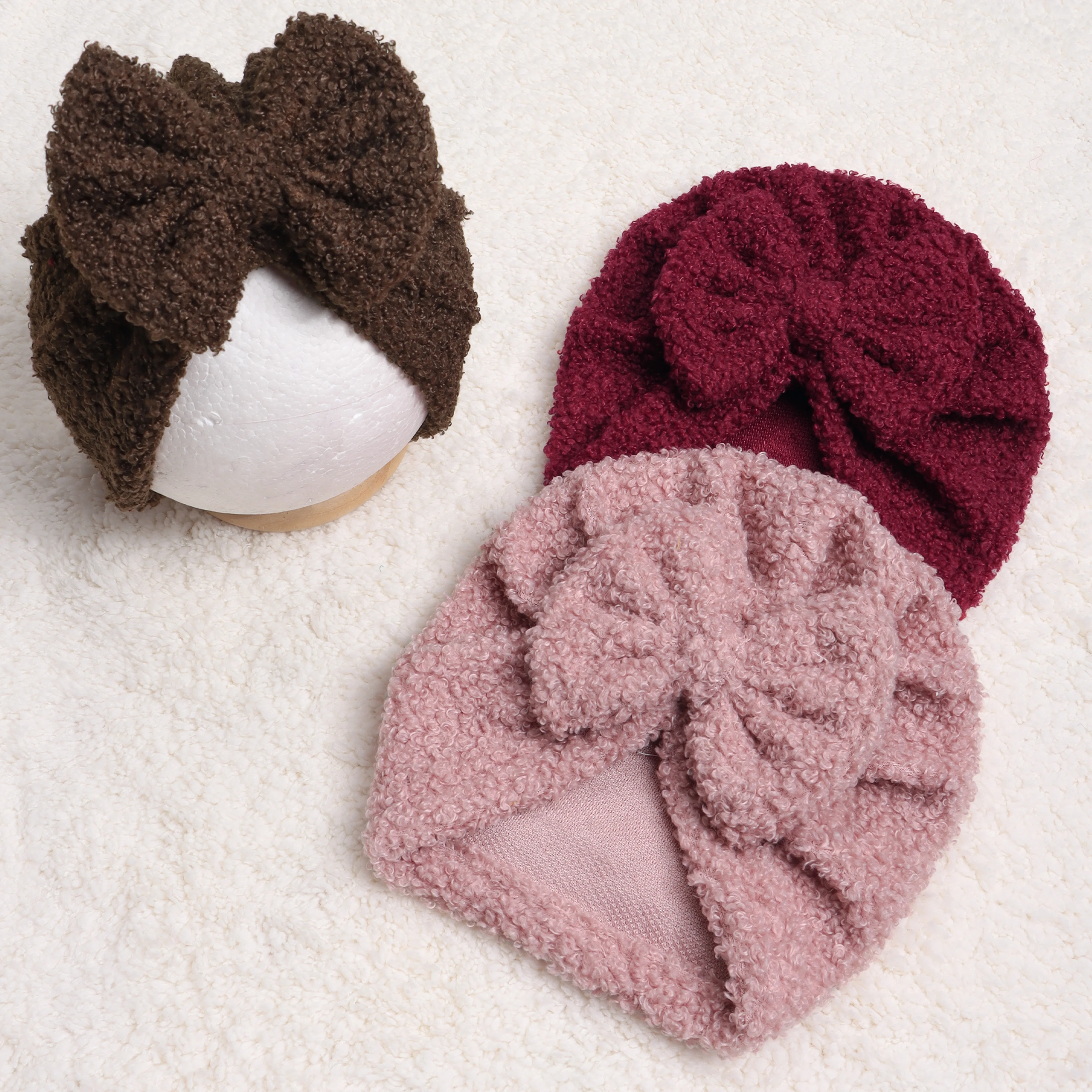 Gorro turbante decorativo para niña, estilo para eventos